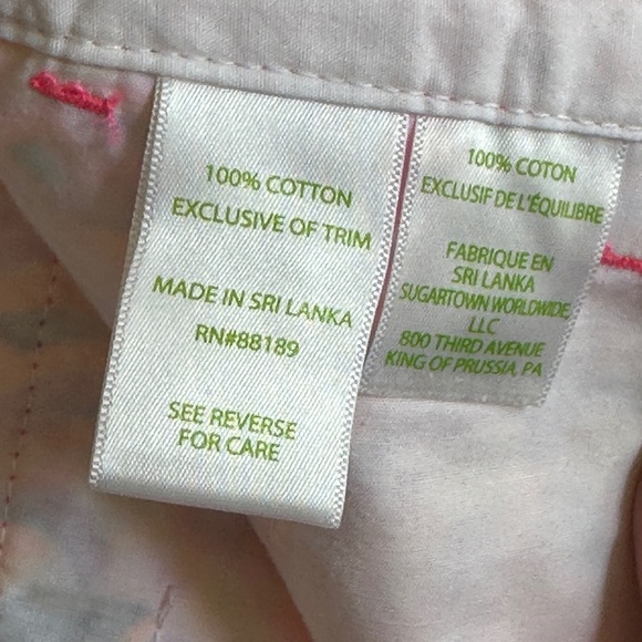 Excellent Lilly Pulitzer Callahan Cotton Shorts in Pink Fusion, size 8 - Picture 5 of 6